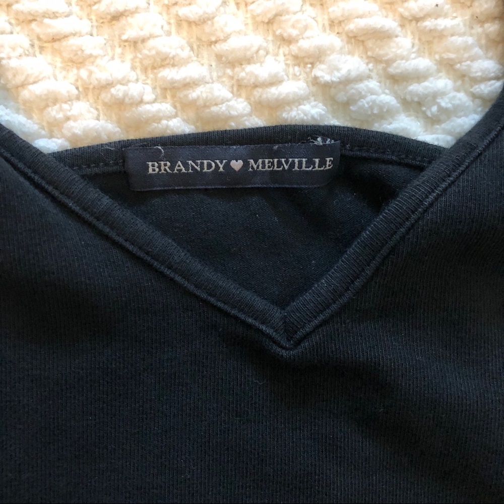 [SOLD] Brandy Melville Black Alexis Halter top - Picture 3 of 6